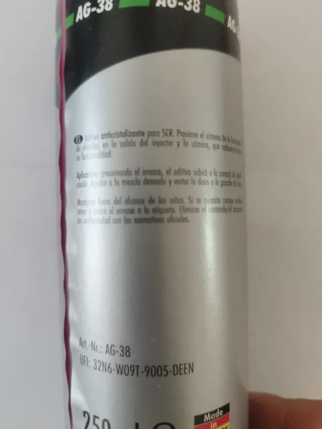 Anticristalizante AG-38 para Sistema SCR