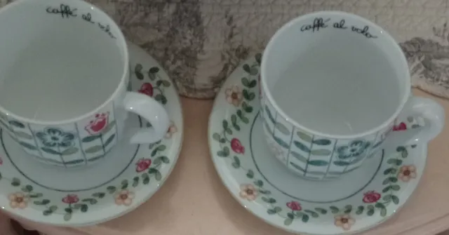 Set 2 Tazzoni Piattini Thun Floreale