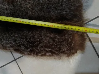 Pelliccia vera pelle marrone