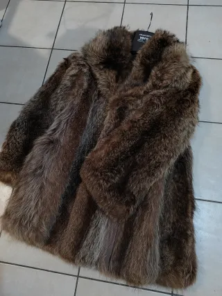 Pelliccia vera pelle marrone