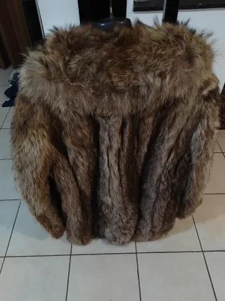 Pelliccia vera pelle marrone
