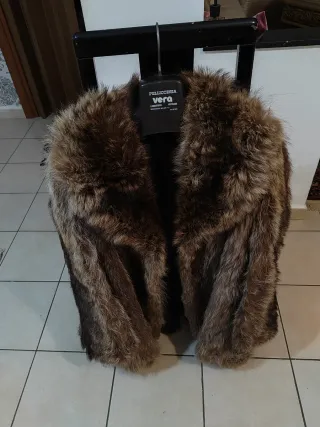 Pelliccia vera pelle marrone