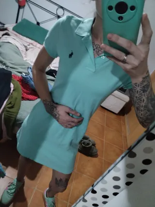 Vestido Polo Ralph Lauren Teal