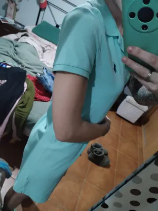 Vestido Polo Ralph Lauren Teal