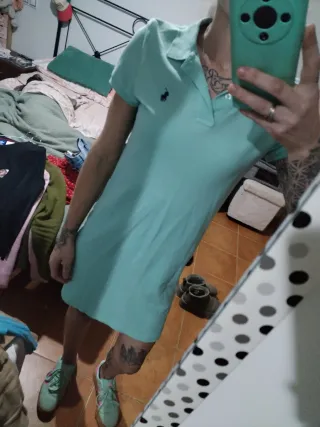 Vestido Polo Ralph Lauren Teal