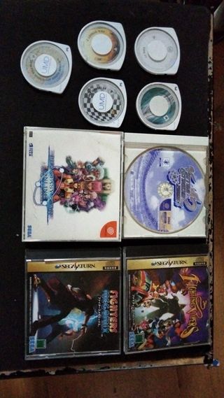 Lote Juegos Sega Dreamcast, PSP, Saturn