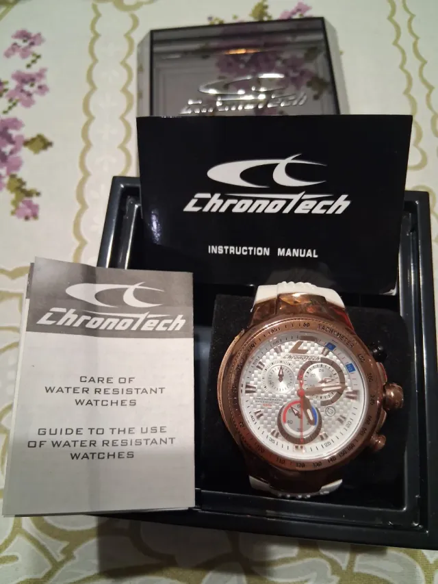 Orologio Chronotech Oro Bianco Nuovo