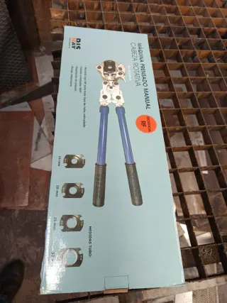 Máquina Prensado Manual Cabeza Rotativa