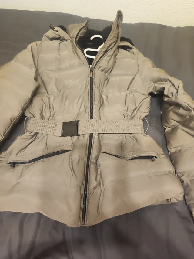 Abrigo Zara Beige Mujer