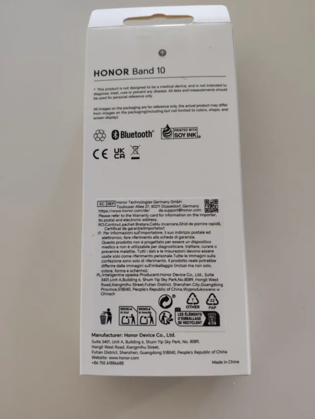 Honor Band 10 Smartwatch Negro Nuevo