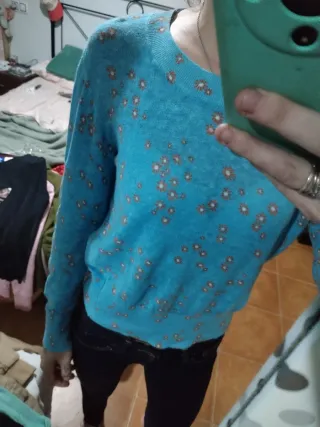 Jersey Bimba y Lola flores azul XS