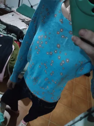 Jersey Bimba y Lola flores azul XS