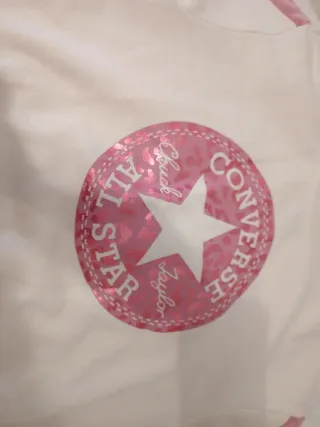 Sudadera Converse Blanca y Rosa sin estrenar