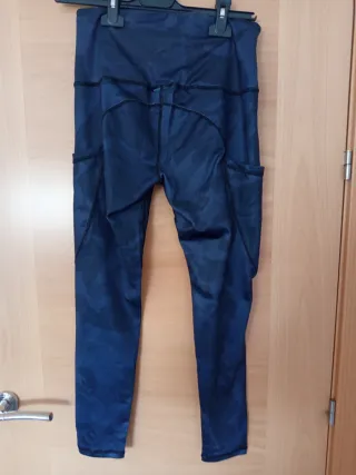 Mallas militares azul oscuro con bolsillos Talla L