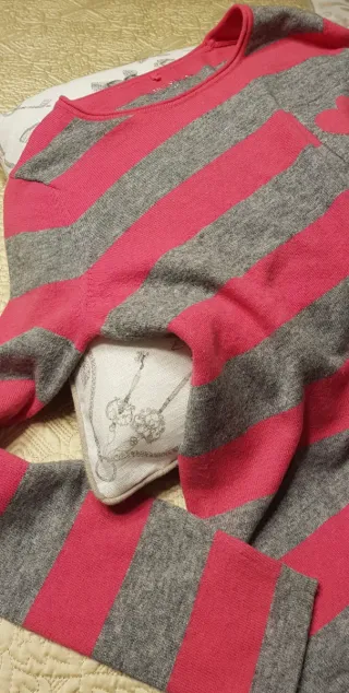 Jersey Gerry Weber rayas rosa y gris