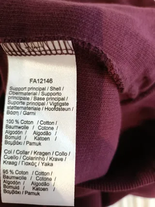 Jersey Original Lacoste Media Cremallera Morado