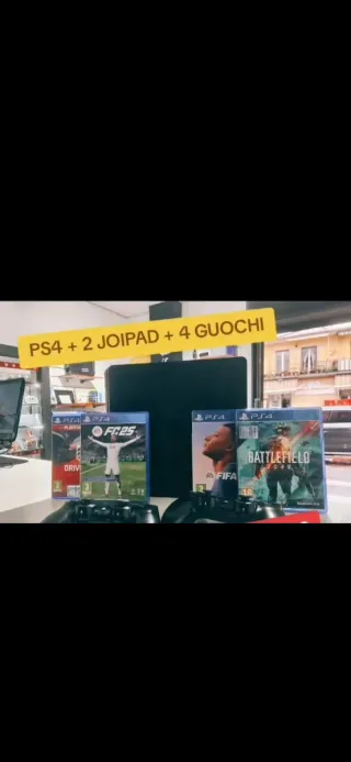 PS4 + 2 Joypad + 4 Giochi