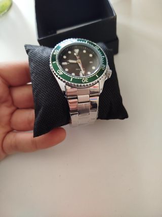 Reloj 5 Starbuk GMT Verde 43mm Acero Inoxidable