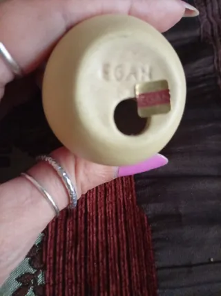 Egan statuetta ceramica Bimbo Fiore in vaso