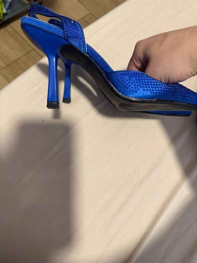 Tacones Azul Talla 36