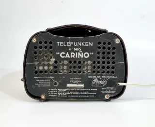 Radio antigua Telefunken Cariño de válvulas 220v