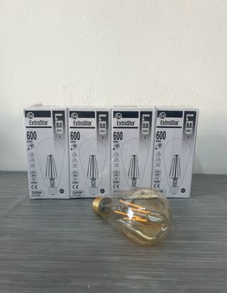 Set 4 Lampadine LED ExtraStar 6W 2200K Luce Calda