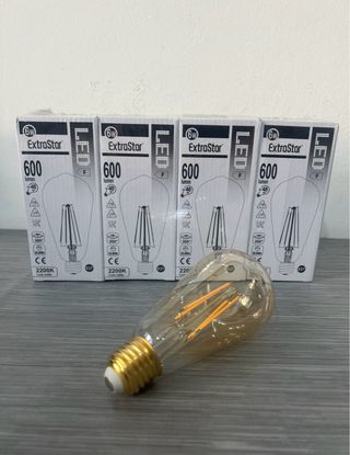 Set 4 Lampadine LED ExtraStar 6W 2200K Luce Calda