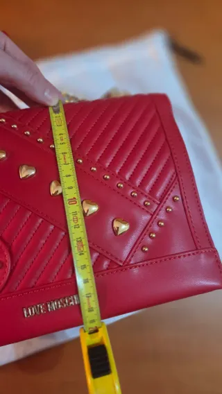 Bolso Love Moschino Rojo y Dorado