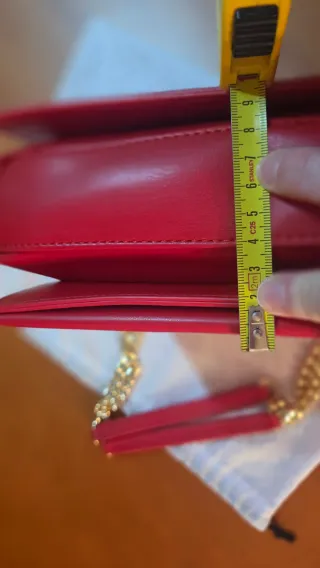 Bolso Love Moschino Rojo y Dorado