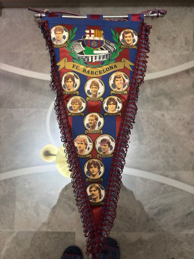 Banderines FC Barcelona años 80