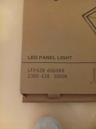 Panel LED 42W 6060WW 3000K