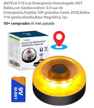 Baliza Emergencia ANTELA V16 Geolocalizada