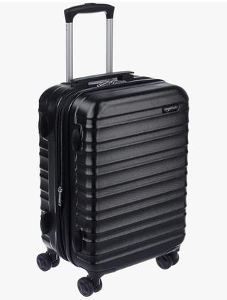 Maleta AmazonBasics Negra Rígida 4 Ruedas, 53,5 cm