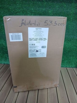 Maleta AmazonBasics Negra Rígida 4 Ruedas, 53,5 cm