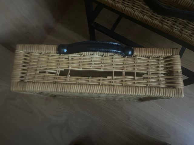 Cajonera Mimbre y Metal