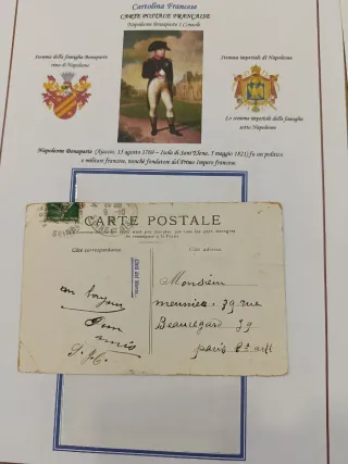 Cartoline Francesi Vintage Napoleone Bonaparte