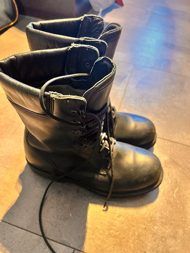 Botas Militares Iturri Cuero Negro Talla 42