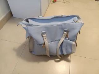 Bolso maleta bebé azul claro