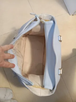 Bolso maleta bebé azul claro