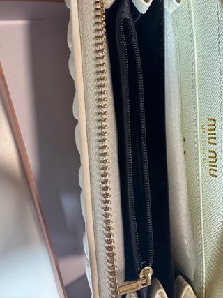 Monedero Miu Miu Blanco