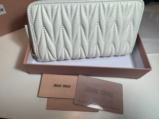 Monedero Miu Miu Blanco
