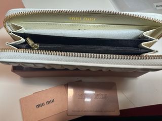 Monedero Miu Miu Blanco