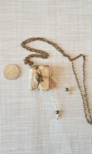 Ciondolo Minilibro Fate Artigianale