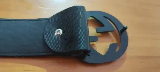 Cinturón Gucci Negro Hebilla GG