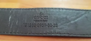 Cinturón Gucci Negro Hebilla GG