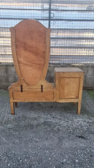 Toeletta Antica Legno con Specchio