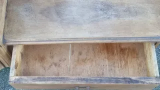 Toeletta Antica Legno con Specchio