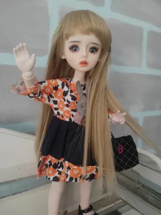 Muñeca articulada BJD ojos azules