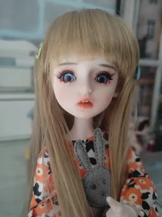 Muñeca articulada BJD ojos azules