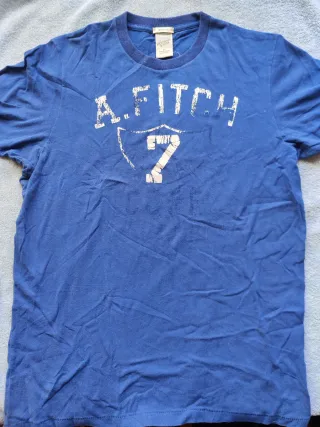 Camiseta Abercrombie & Fitch - XL - Azul Eléctrico